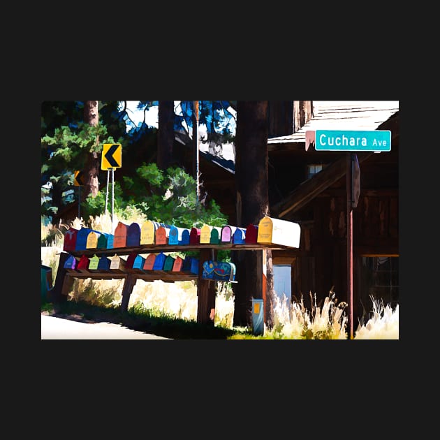 Colorful Mailboxes of Cuchara Colorado by Debra Martz by Debra Martz