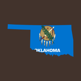 Oklahoma Flag Map T-Shirt