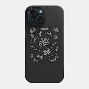 BLACK AND WHITE PLANT ART FOR THOSE  EASILY DISTRACTED BY PLANTS Phone Case