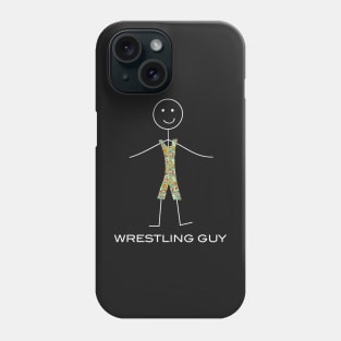 Funny Mens Wrestling Design Phone Case