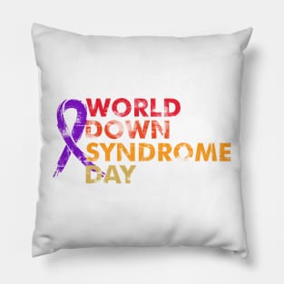 world down syndrome day Pillow