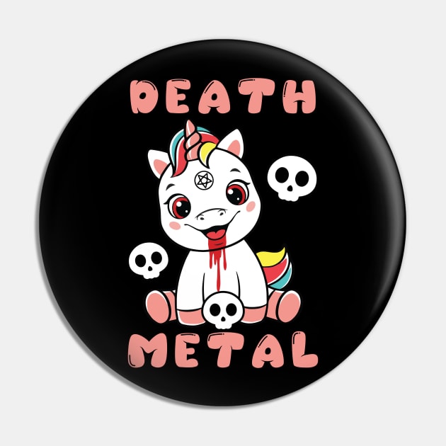 Death Metal Unicorn (Br00tal Version) Pin by lilmousepunk