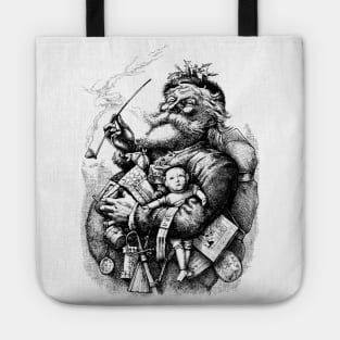 Victorian Christmas Santa Claus Tote