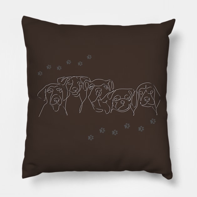 Rottweiler the boss dog Pillow by TeeText