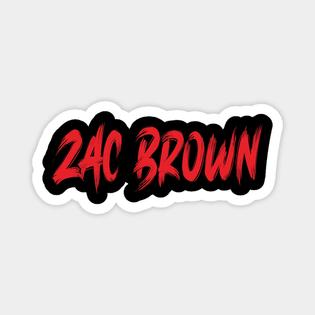 Zac Brown Magnet by beach wave