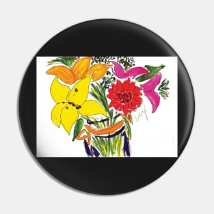 Joyful Flowers Pin