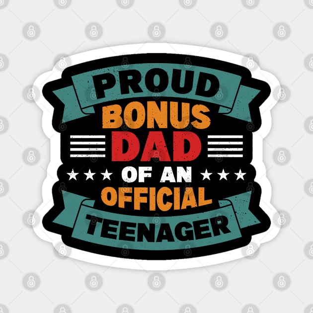 Official Teenager Father Teenager Dad Magnet by Toeffishirts