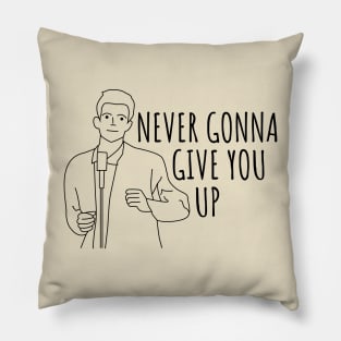 Never Gonna Give You Up Rick Roll Pillow