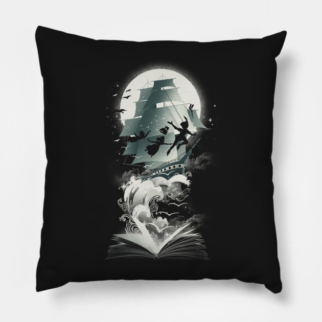 Book of Dreams and Adventures Pillow by DANDINGEROZZ