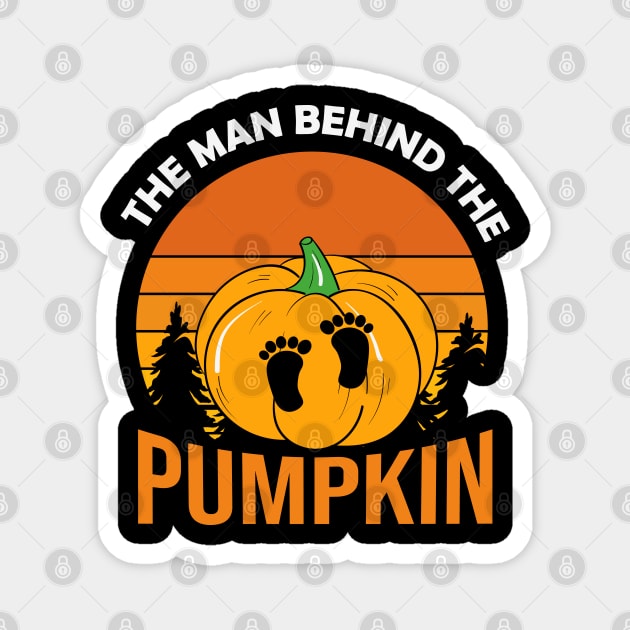 The Man Behind the Pumpkin Magnet by MZeeDesigns