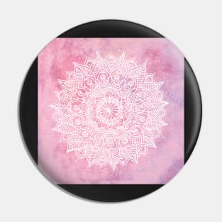 Pink watercolor mandala Pin