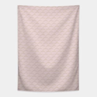 Half Little Circles From Blush and Grey Abstract Collection Tapestry