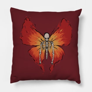 Skeleton Butterfly Pillow