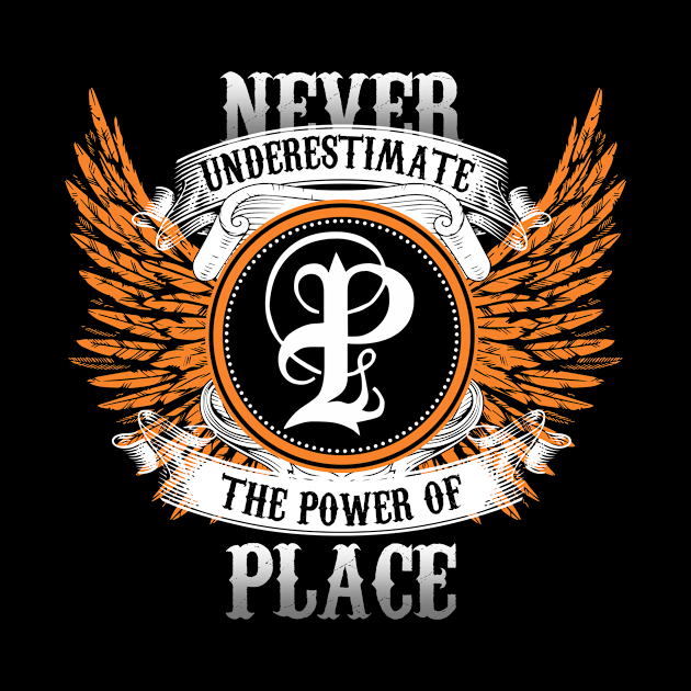 Place Name Shirt Never Underestimate The Power Of Place by Nikkyta