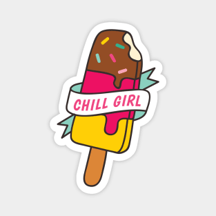 Ice Cream Bar Doodle // Chill Girl Magnet