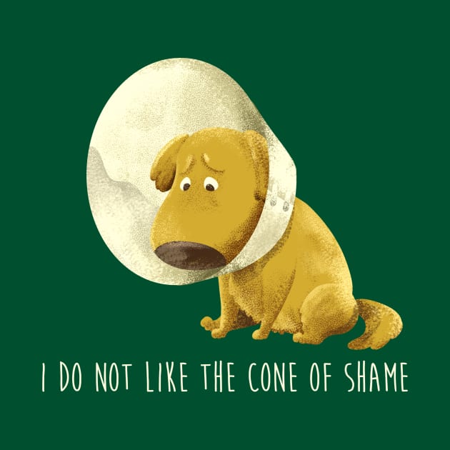 I do not like the cone of shame by moonsia