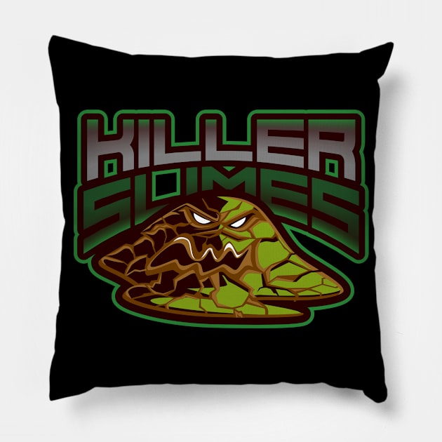 KILLER SLIMES Pillow by VICTIMRED