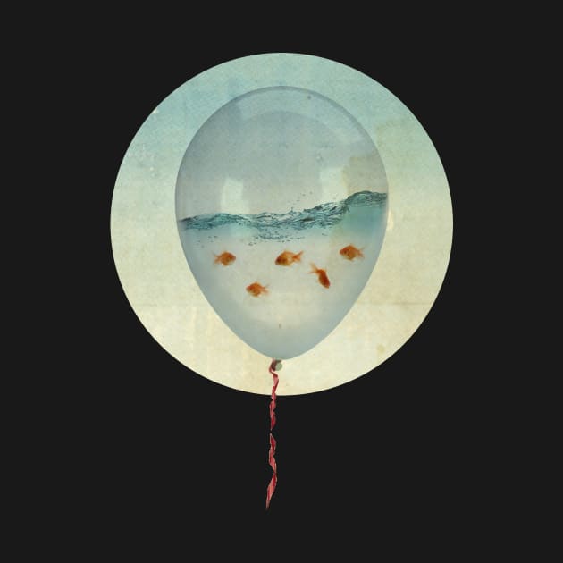 Goldfish in a balloon by Vin Zzep