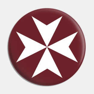 The Cross of Malta (red) Pin