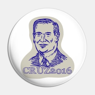 Ted Cruz 2016 President Drawing Pin