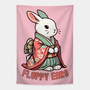 Cute rabbit wit kimono Tapestry