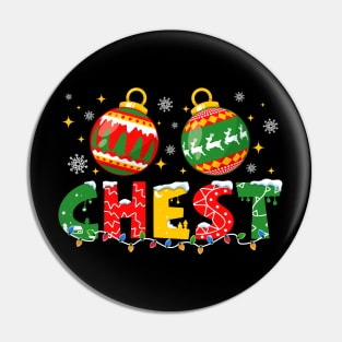 Chest Christmas Matching Couple Chestnuts Pin