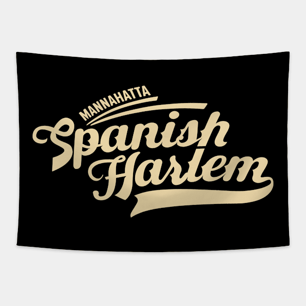 New York Spanish Harlem  - Spanish Harlem Manhattan - El Barrio NYC Tapestry by Boogosh