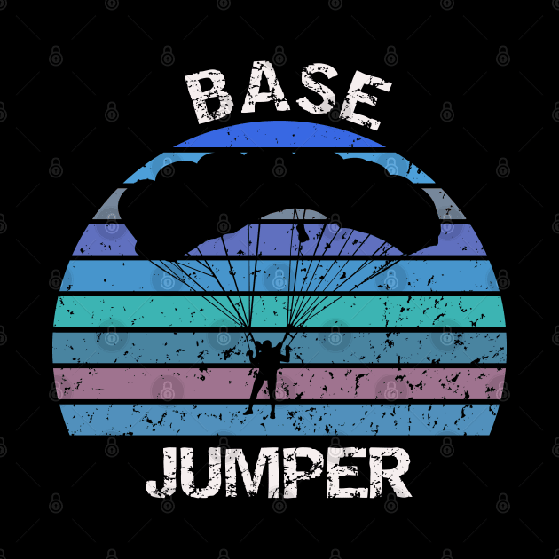Base Jumper - vintage sunset design by BB Funny Store