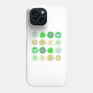 Green Summer Flowers Phone Case