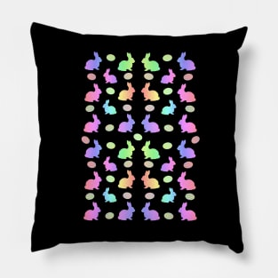 CUTE Pastel Bunnies And Easter Eggs Pillow