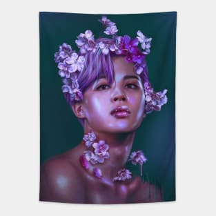 Flower Jimin Tapestry