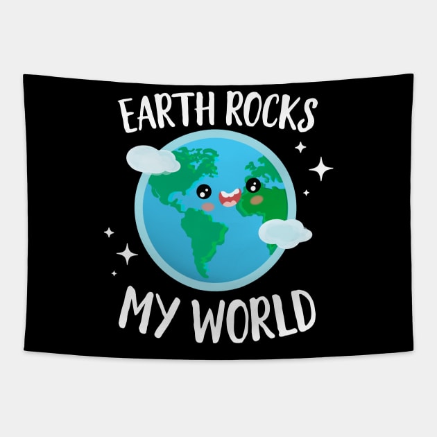 Earth Rocks My World Tapestry by Eugenex