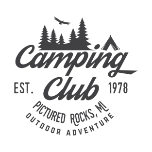 Pictured Rocks Camping Club, Michigan T-Shirt