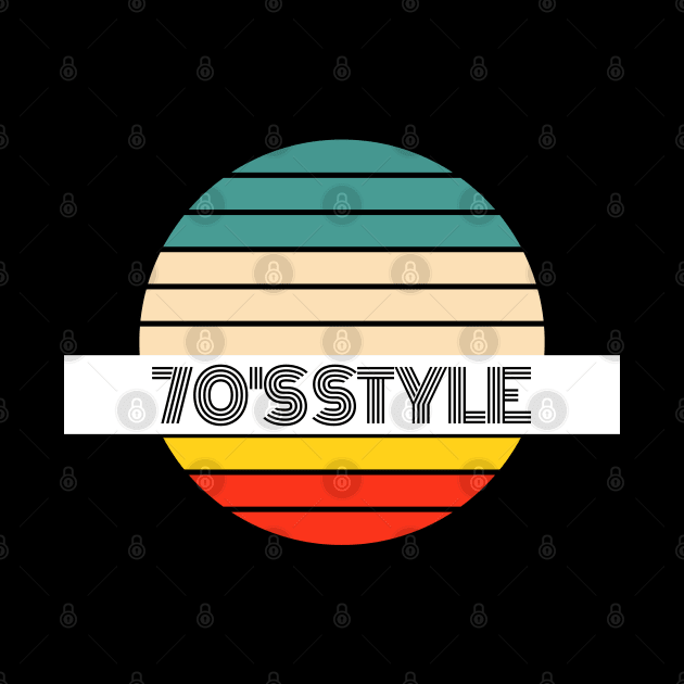 Retro 70’s Style Fashion and Decor (BLACK TEXT) by Xtian Dela ✅