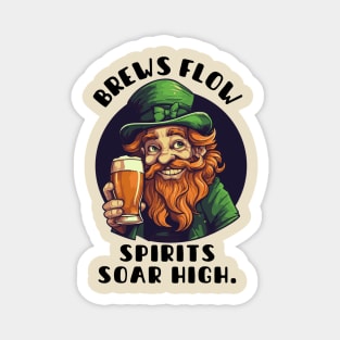 Cheers to St. Patrick's, green and glorious! Magnet