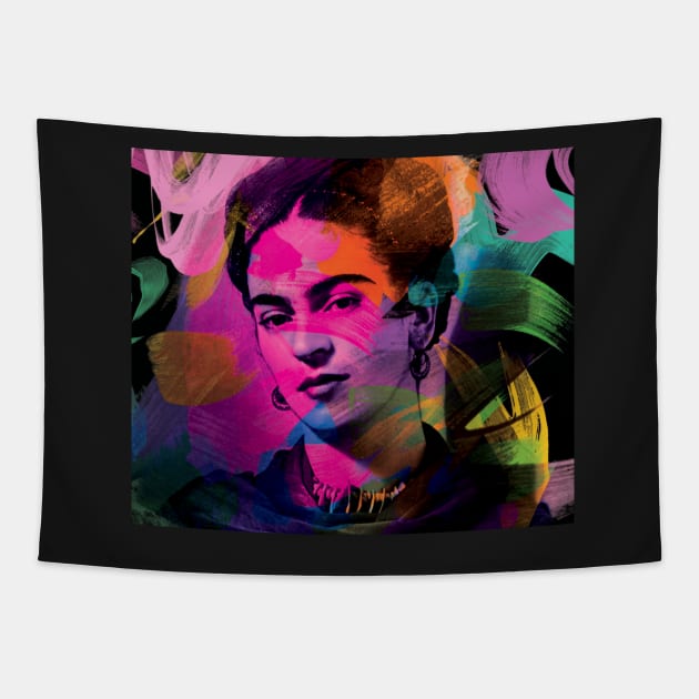 Frida Colors Tapestry by sinais