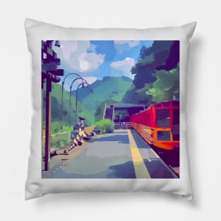 Train in Japan Pillow