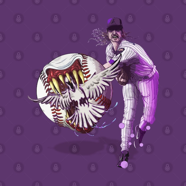 randy johnson  Hits The Bird