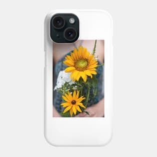 Happy Yellow Sunflower Bouquet Phone Case