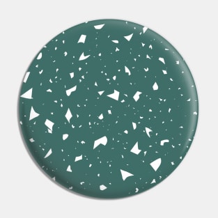 Terrazzo Pattern Green Pin