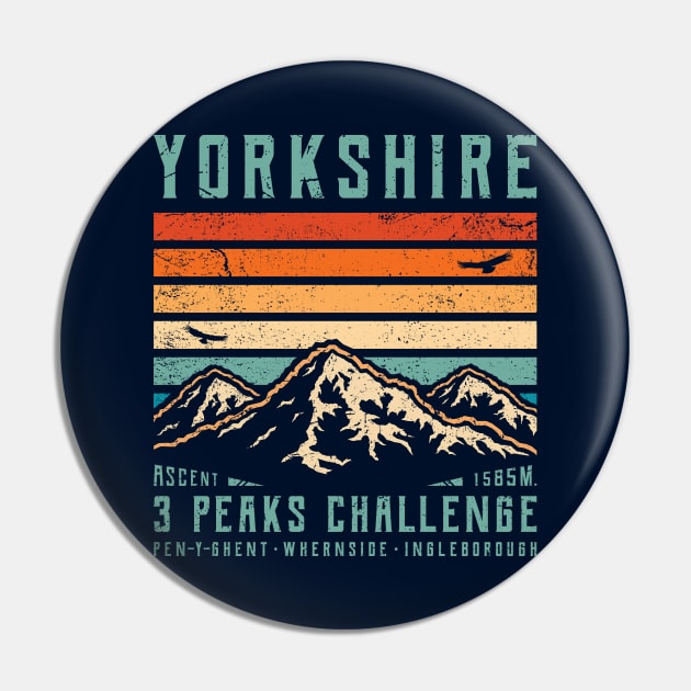 Yorkshire Three Peaks Challenge Pin by TigerTom