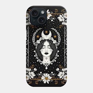 Moon Goddess - Witchy Celestial Tarot Art Phone Case