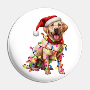 Christmas Labrador Retriever Pin