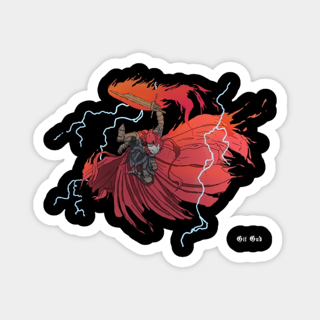 Slave Knight Gael Unofficial Design (Dark Souls) Magnet by Pillar_Shine