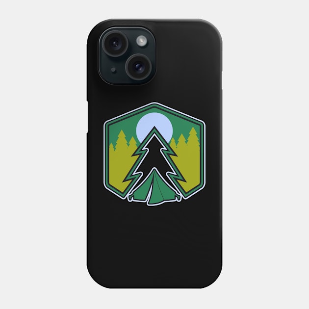 Outdoor Adventure Camping Shirt Design Phone Case by JB Tee