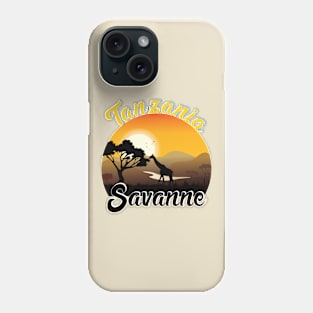 Tanzania Savanne with cool animals Phone Case