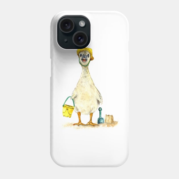 Baby Gosling on the Beach Phone Case by Goosi