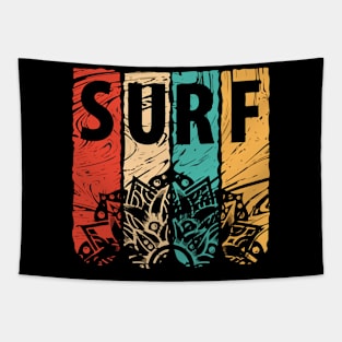 Surfer Surf Desing Tapestry