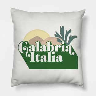 Calabria, Italia  // Original Retro Design Pillow