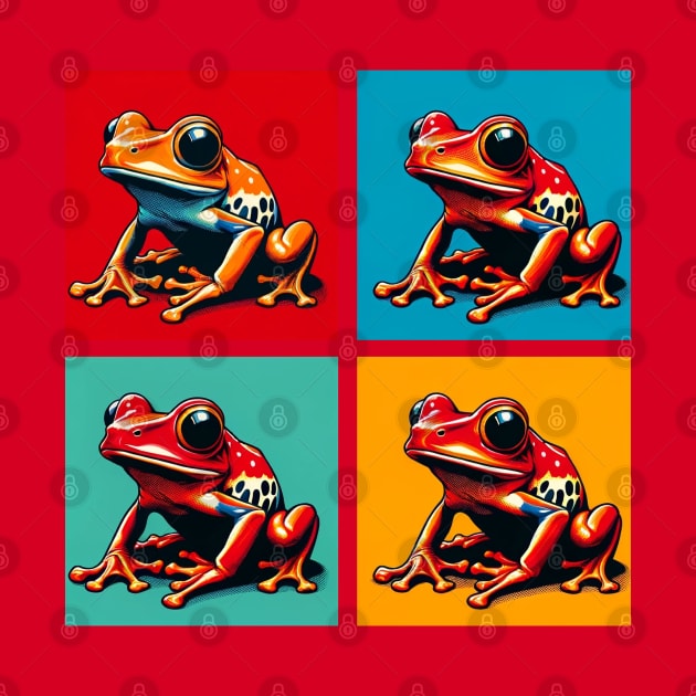 Tomato Frog Pop Art - Cool Frog by PawPopArt